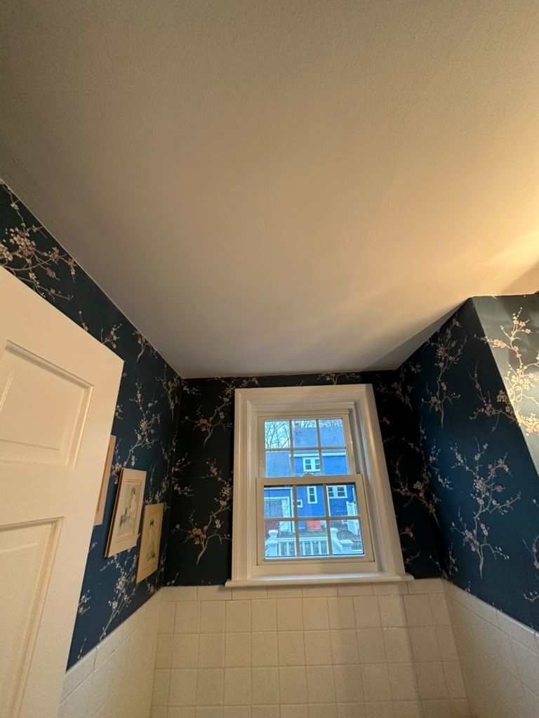 Bathroom Ceiling Water Damage Restoration After