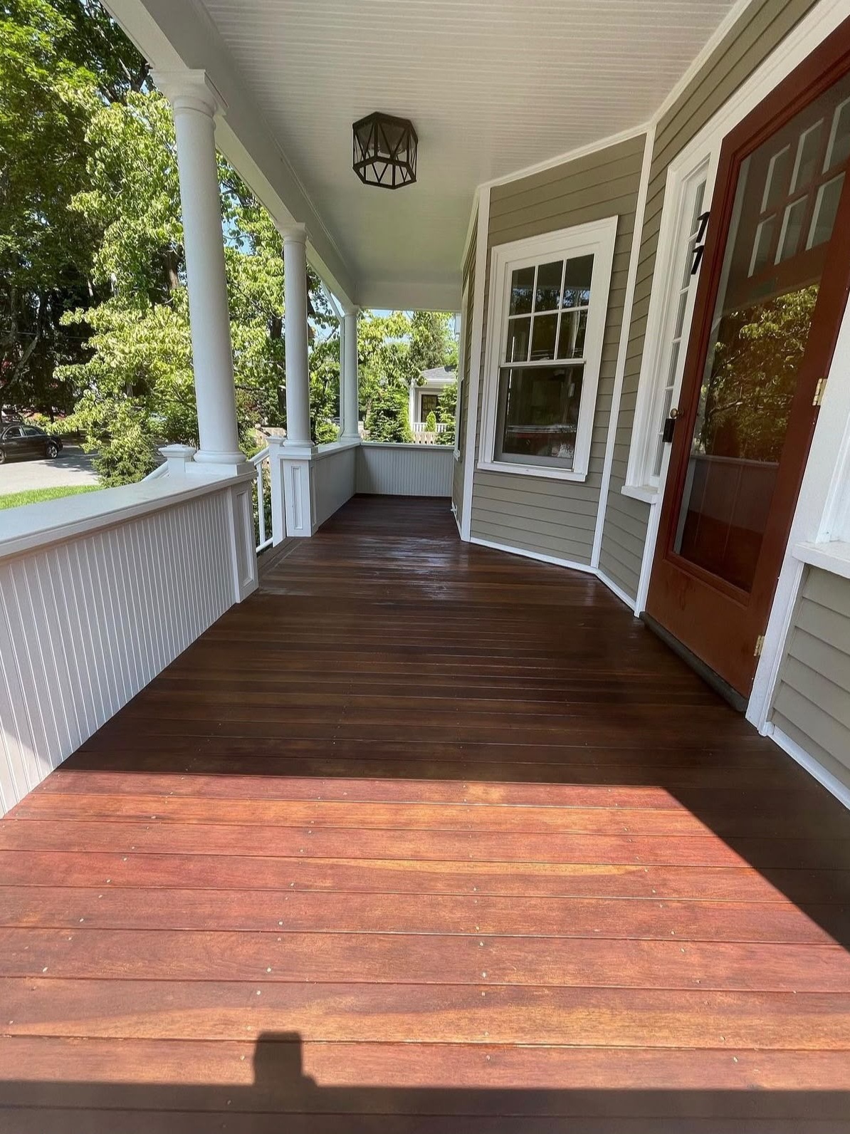 Elevated Deck & Porch Wood Restoration After