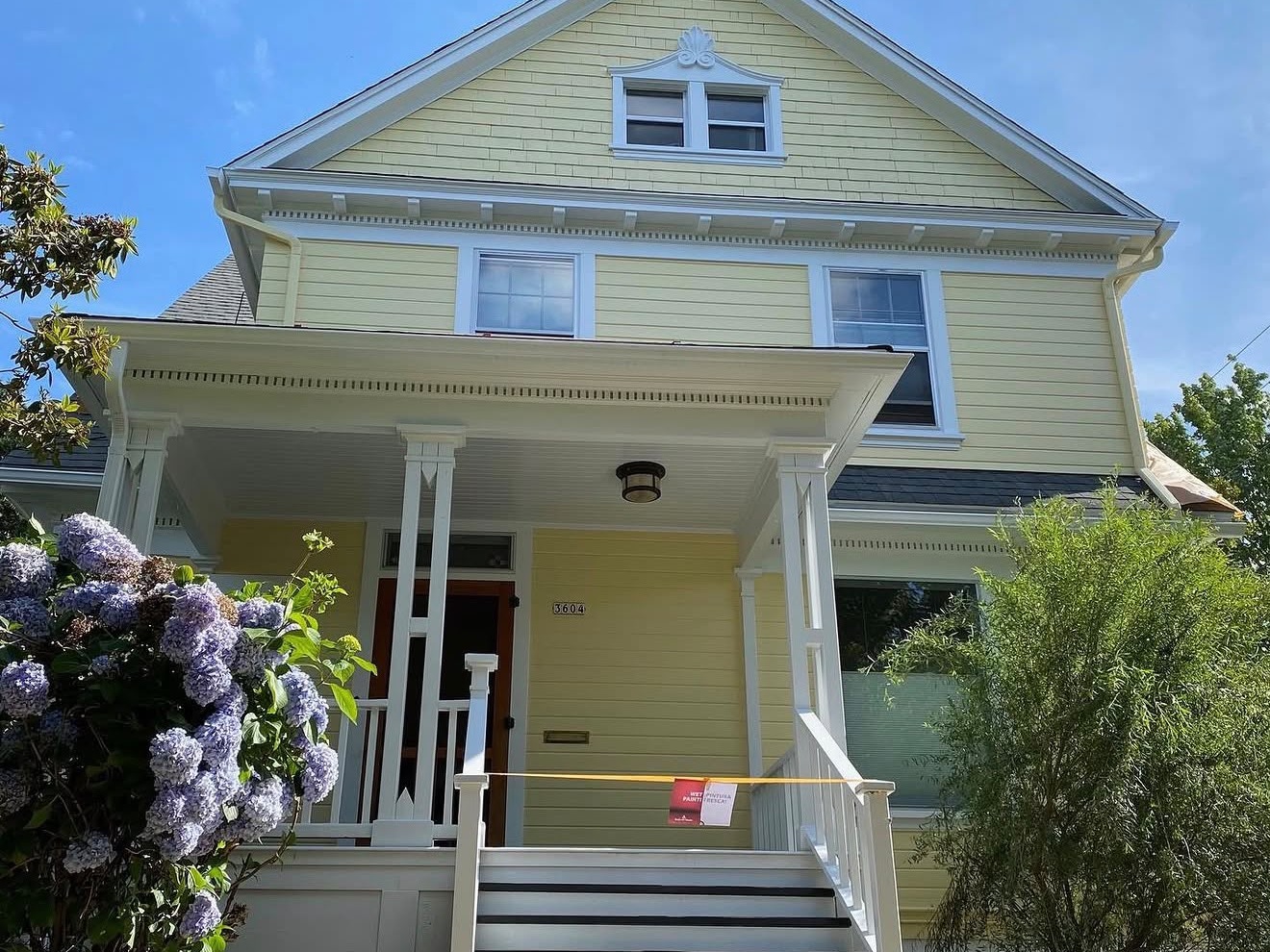 Historic Victorian Siding & Portico After