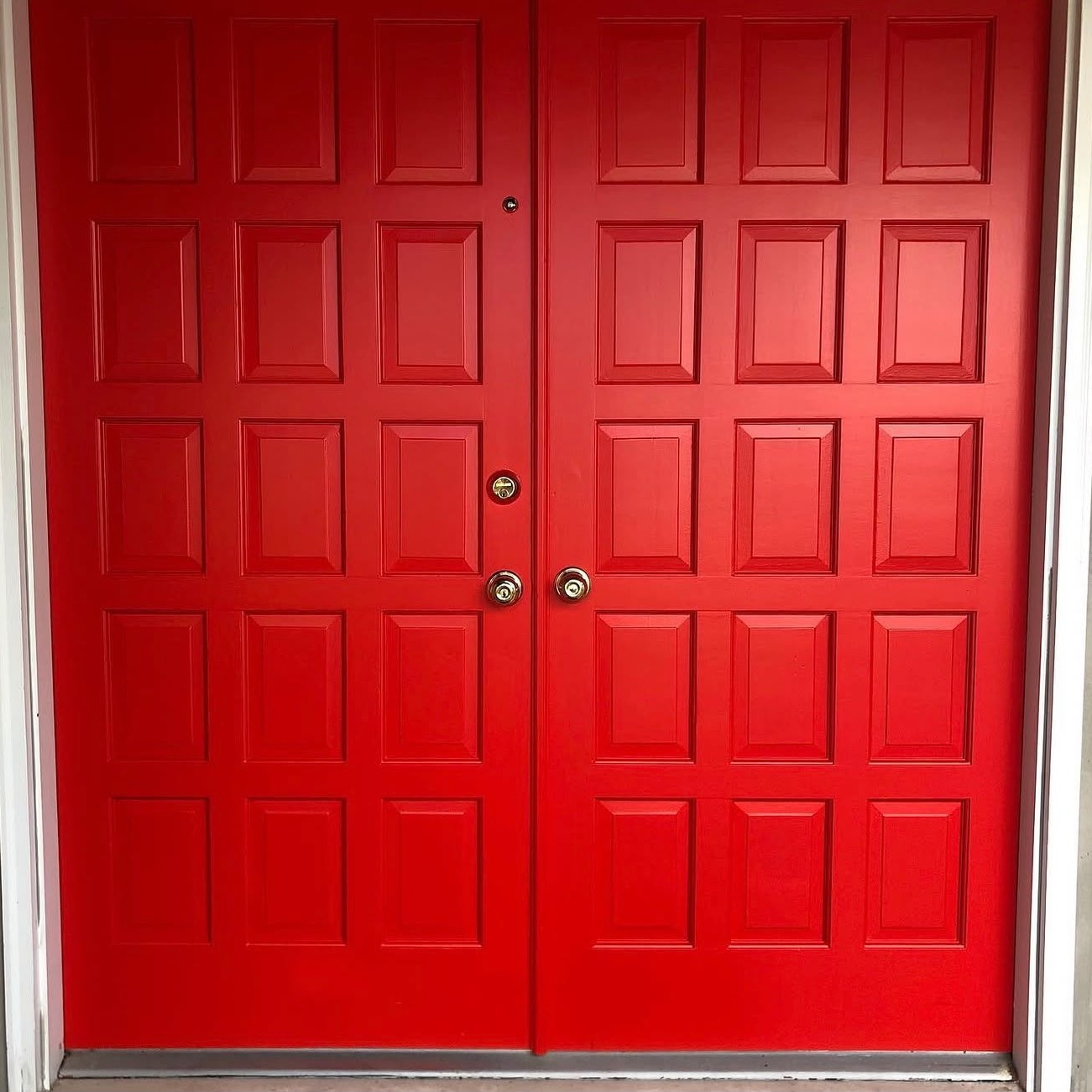 Statement Crimson Front Door Coating
