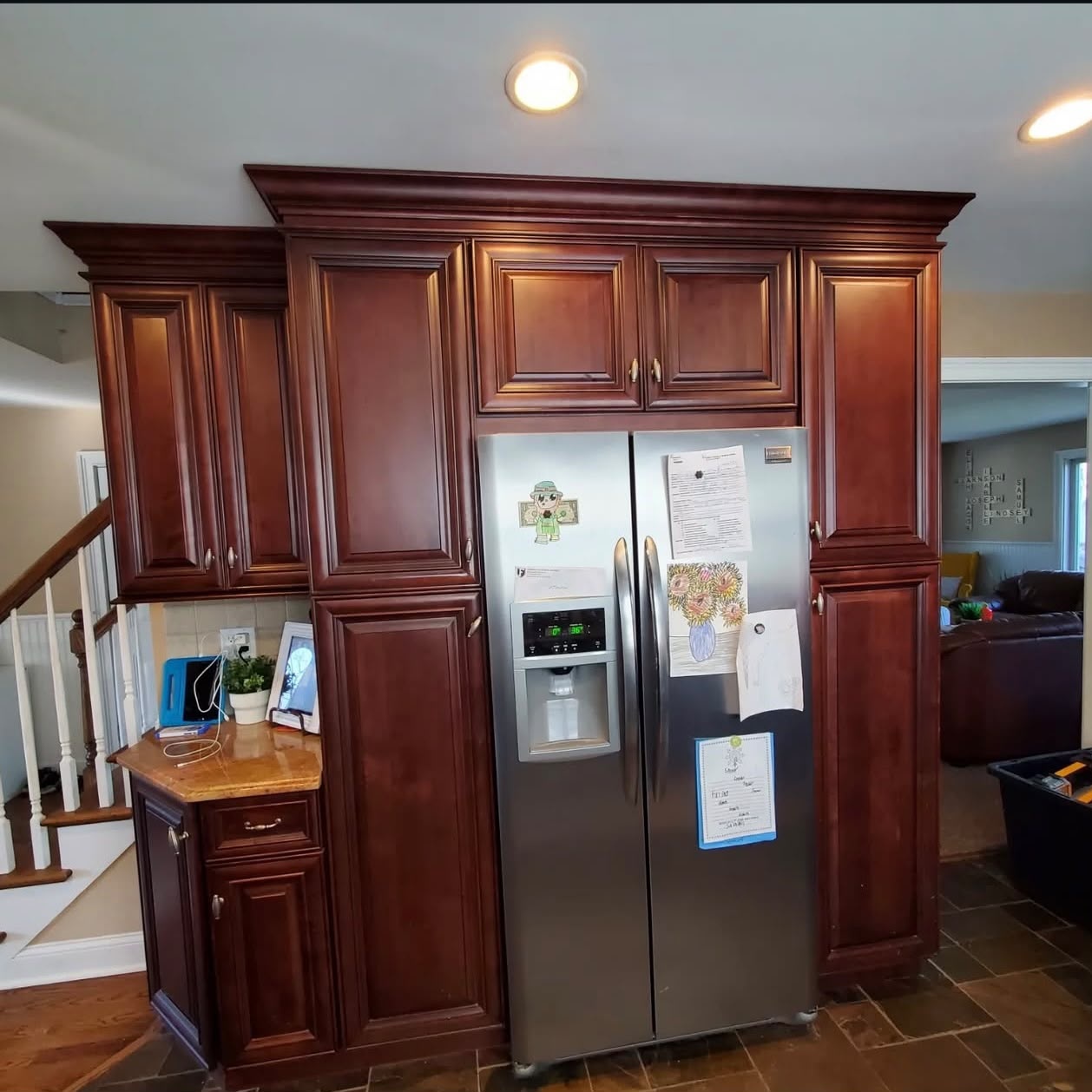 Built-in Refrigerator Enclosure Before